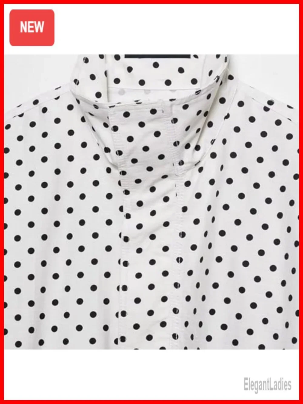 Women Polka Dot Cropped Jacket Zip Up Long Sleeve with Pockets Casual Spring